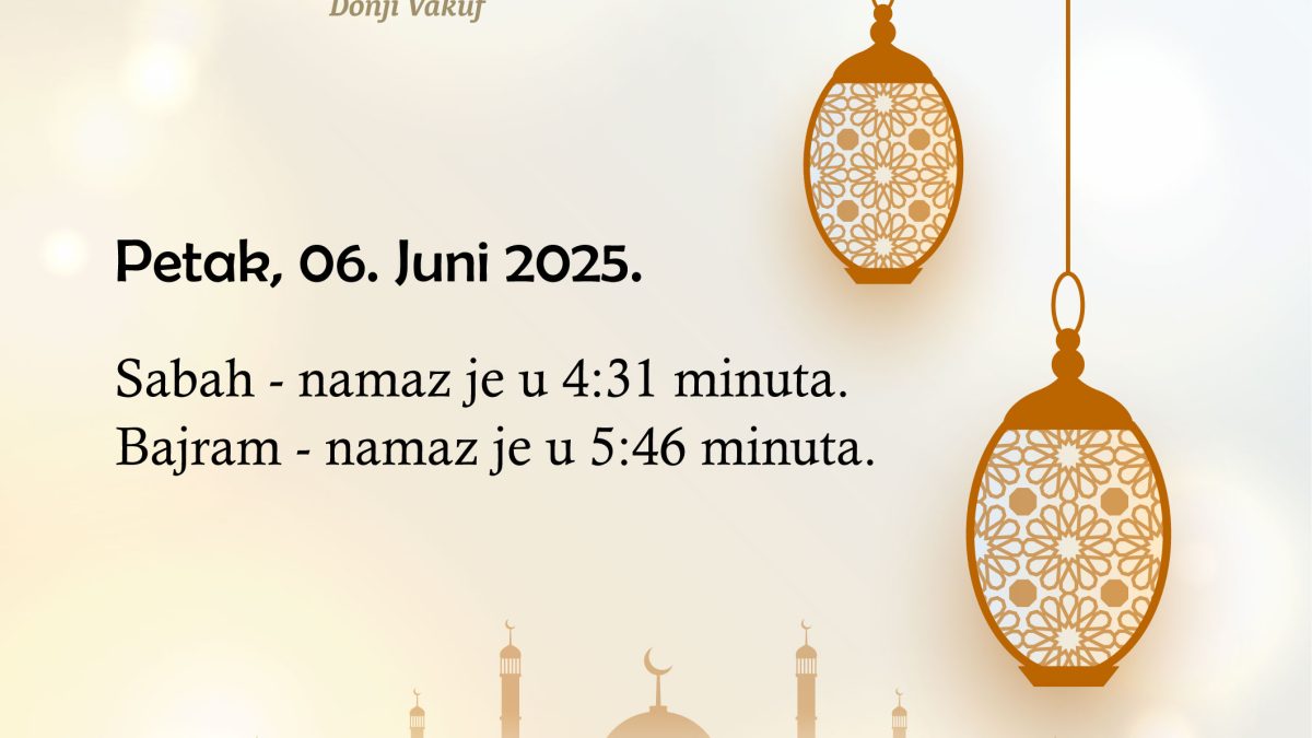 Vrijeme klanjanja Bajram-namaza